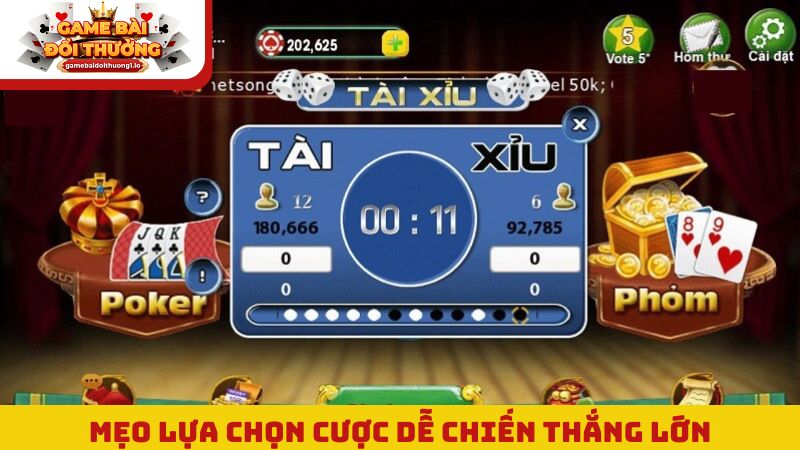 Mẹo lựa chọn cược dễ chiến thắng lớn